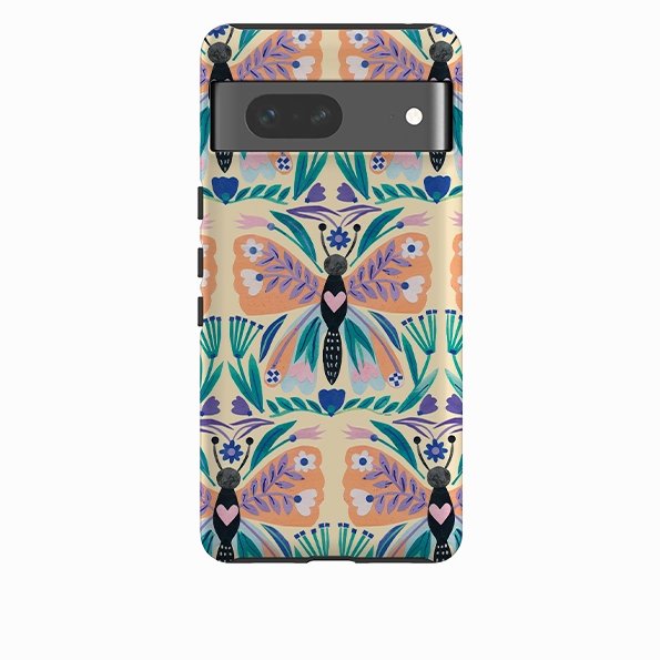 Eco Friendly Protective Look Google Tough Case -  All Over Butterfly By Tracey English