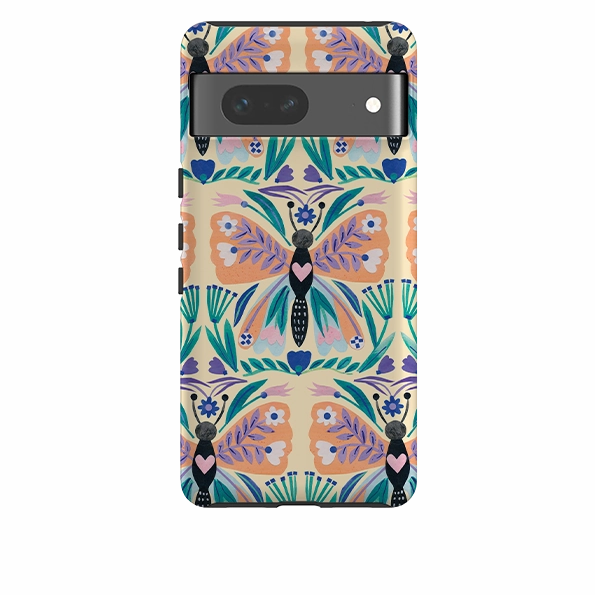 Google Tough Case -  All Over Butterfly By Tracey English Universal Fit Soft Edge Texture