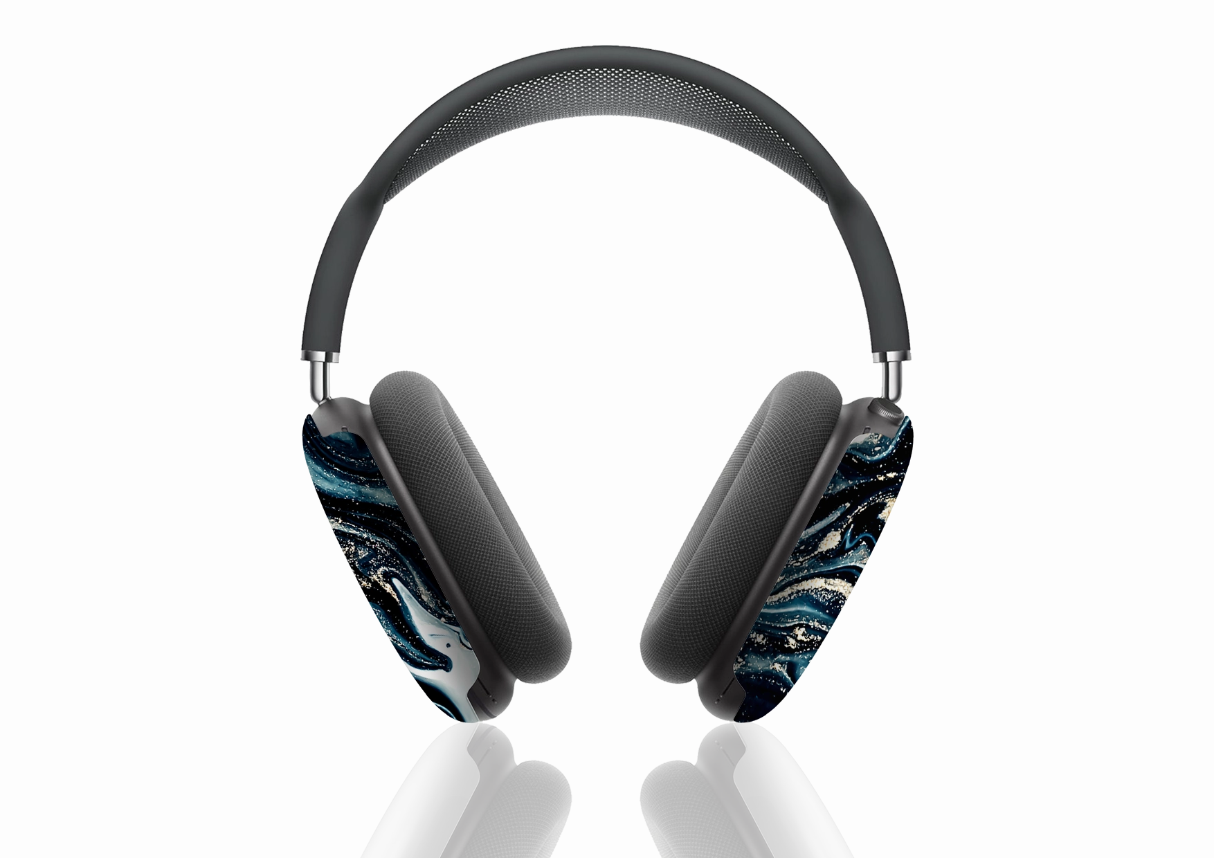 wireless earbuds guard metallic matte earbuds shell Blue Royalty Airpod Max Case