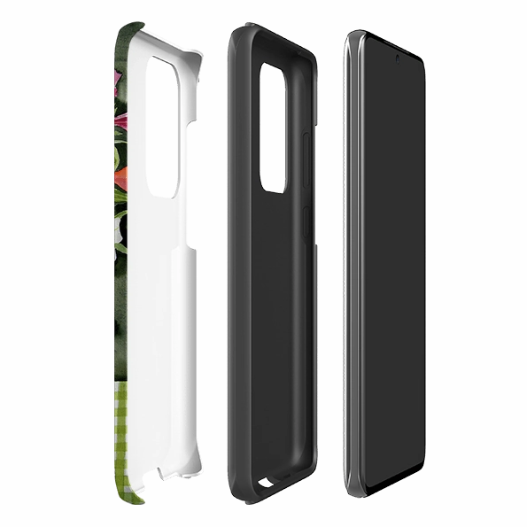 Samsung Tough Case - Fresias By Mary Stubberfield Soft Pattern Layer Premium Texture Design