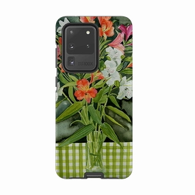 Matte Pattern Design Shock shield Samsung Tough Case - Fresias By Mary Stubberfield