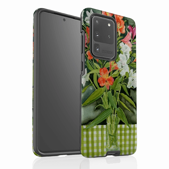 Soft Grip Elegant Detail Samsung Tough Case - Fresias By Mary Stubberfield