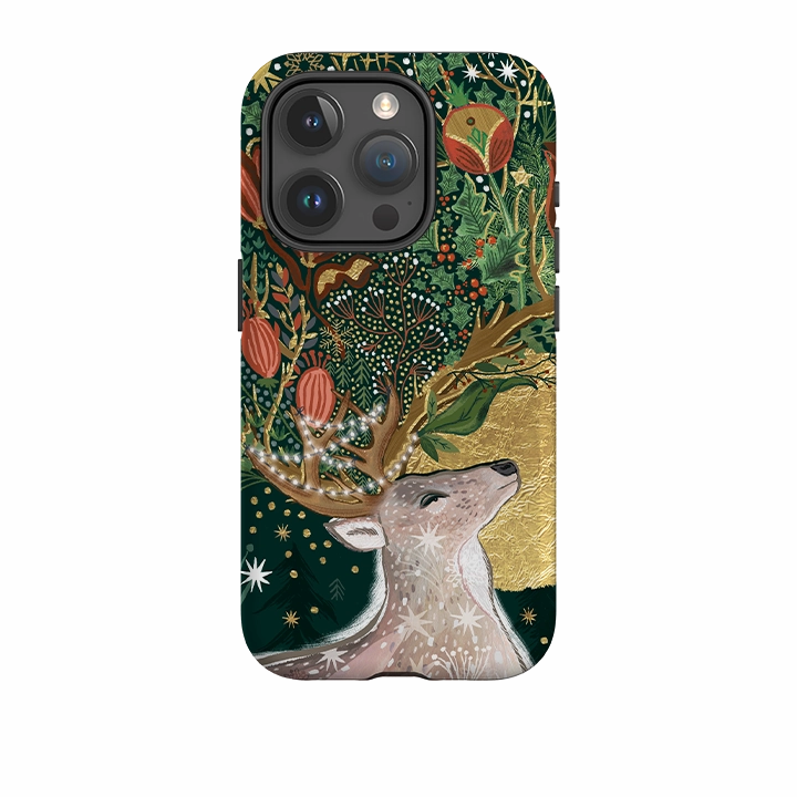 Artistic Design iPhone Tough Case - Winter Deer I By Emma Frances Grant