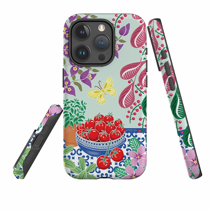 Premium Edge Design Luxury Shine iPhone Tough Case - Tomatoes By Kate Heiss