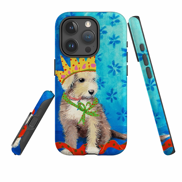 iPhone Tough Case - Morris Puppy By Sarah Campbell Handcrafted Design High strength