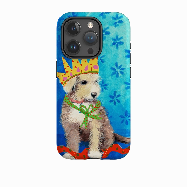 iPhone Tough Case - Morris Puppy By Sarah Campbell Minimal Shield Texture
