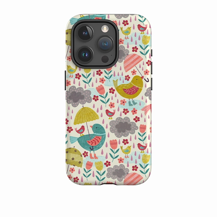 iPhone Tough Case - Rain Birds By Suzy Taylor Durable Surface Design