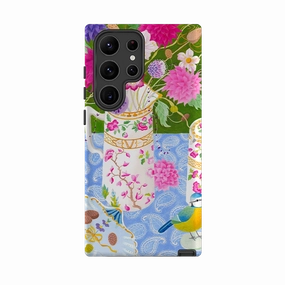 Samsung Tough Case - Dahlias By Bex Parkin Flexible structure