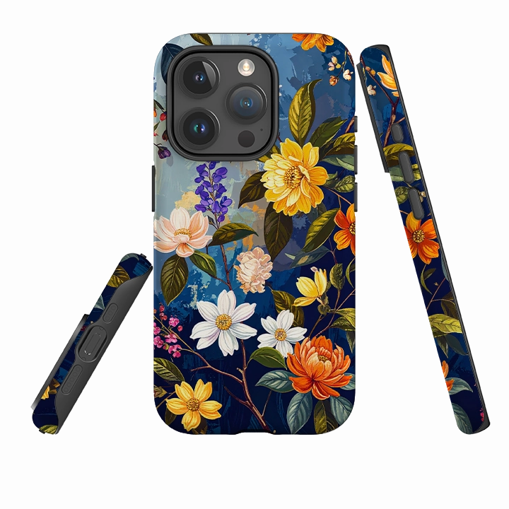 Grip Enhanced Durable Pattern iPhone Tough Case - Recife Floral