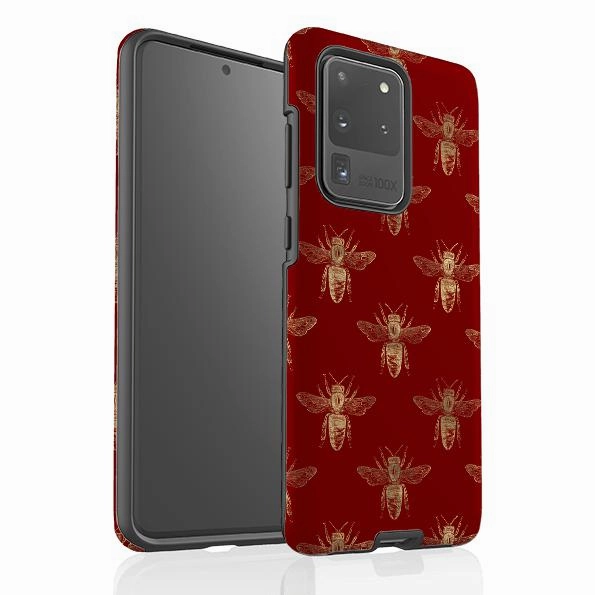 Samsung Tough Case - Red Bees Comfort grip design