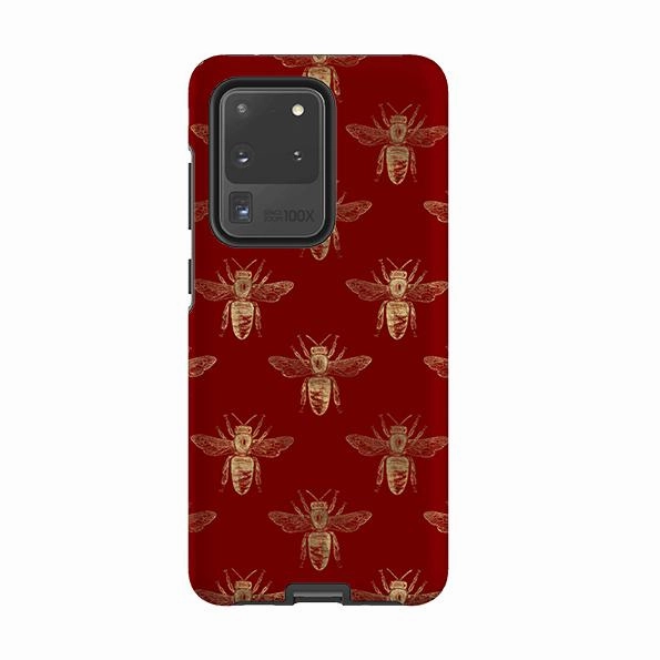 Trendy Layer Gradient Design Samsung Tough Case - Red Bees