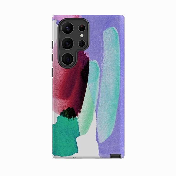 Samsung Tough Case - Watercolour Amethyst By Kitty Joseph Impact Cushion Smooth Lining