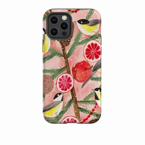 iPhone Tough Case - Chickadee By Caroline Bonne Muller Lightweight Frame Soft Layered Design