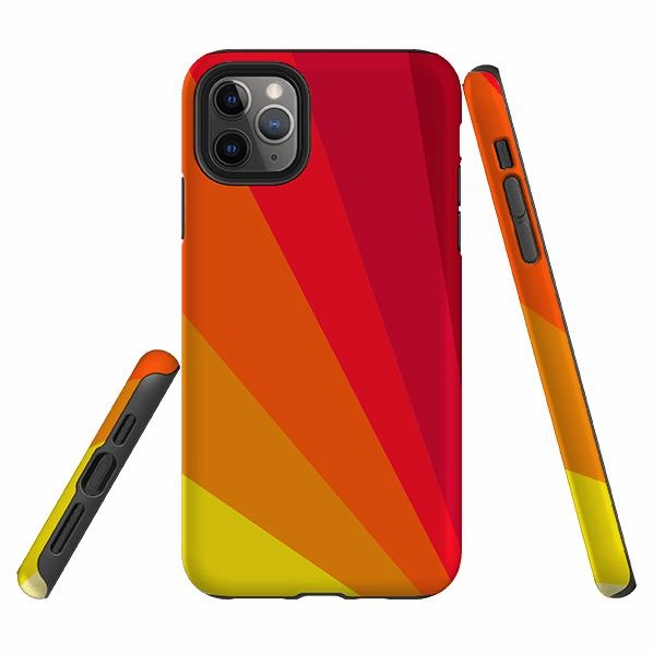 iPhone Tough Case - Amber Fan By Kitty Joseph Minimal Texture Classic Texture