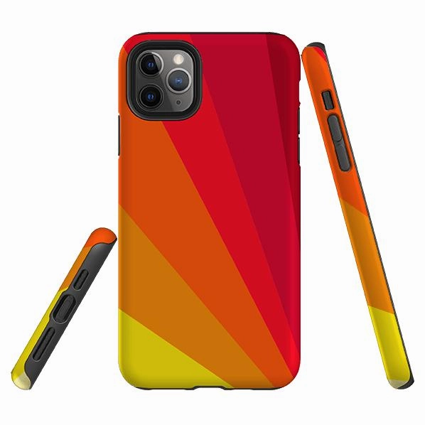 iPhone Tough Case - Amber Fan By Kitty Joseph Rugged Edge Protective Form Texture