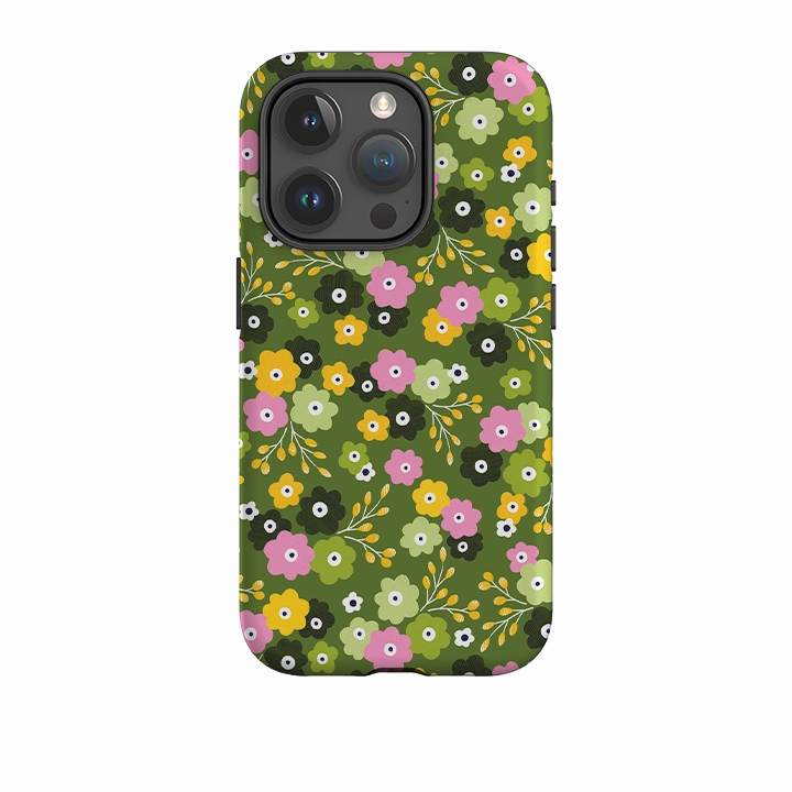 iPhone Tough Case - Cherry Blossom II By Ali Brookes Modern Grip Design