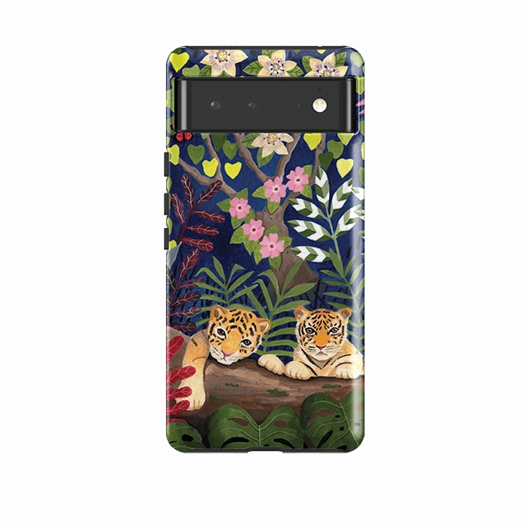 Smooth Edge Design Strong Outline Google Tough Case -  Tigers By Bex Parkin