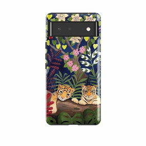Hybrid Finish Google Tough Case -  Tigers By Bex Parkin