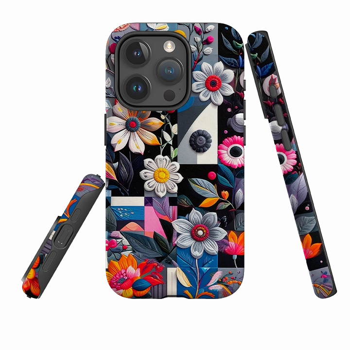 iPhone Tough Case - Summer Petal Garden Protective barrier Portable Layer