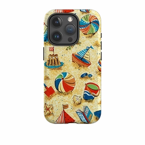 iPhone Tough Case - Beach Things By Sarah Campbell Comfort Layer Texture Durable Build Quality