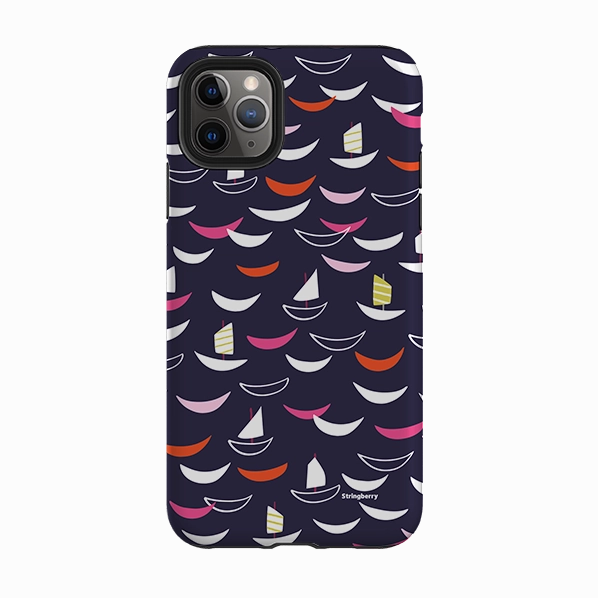 iPhone Tough Case - Little Boats By Ali Brookes Compact Protection