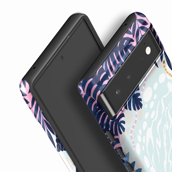 Google Tough Case -  Swimming Tiger By Bex Parkin Elegant Pattern Pocket Ready