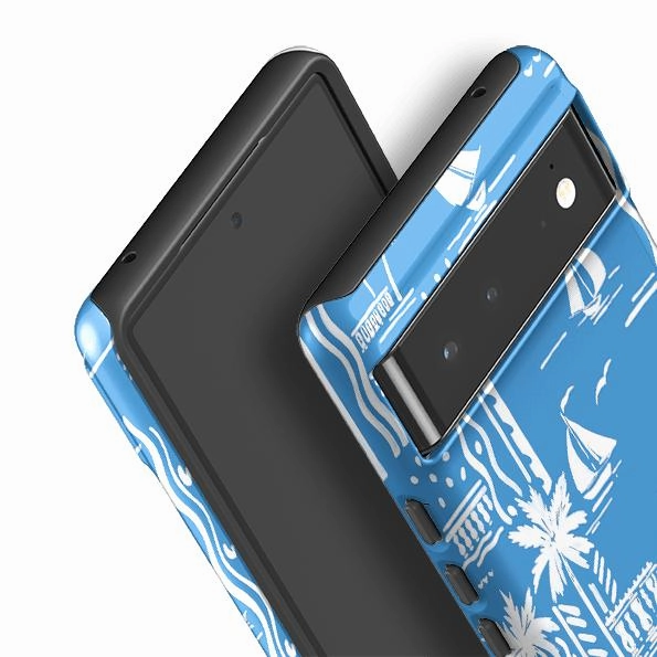 Google Tough Case -  Cote D'Azur Boats By Sarah Campbell Heat dissipation Heat resistant
