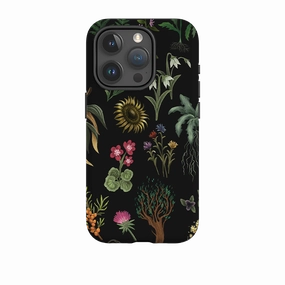 Scratch Barrier Rugged Detail Layer iPhone Tough Case - Magical Plants By Anna Stead