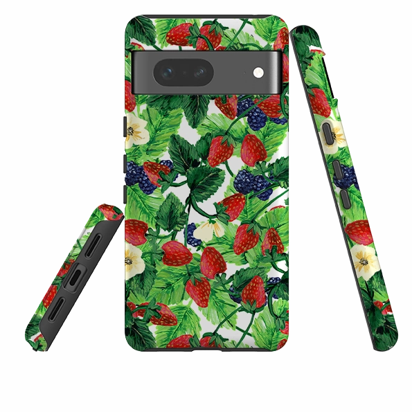 Google Tough Case - Strawberries III By Abby Jacobs Slim Feel Vivid Surface Detail