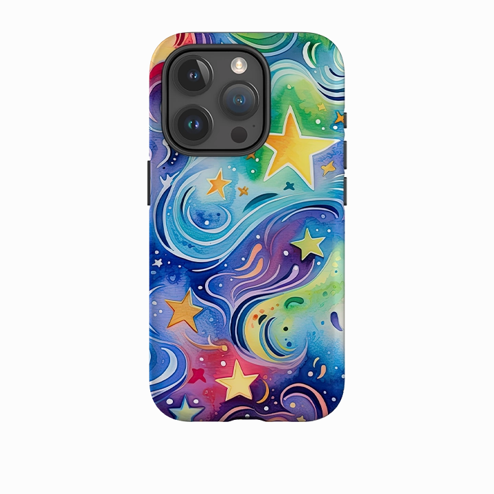 Matte Shield iPhone Case - Cosmic Stars II