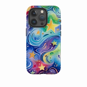 Matte Shield iPhone Case - Cosmic Stars II