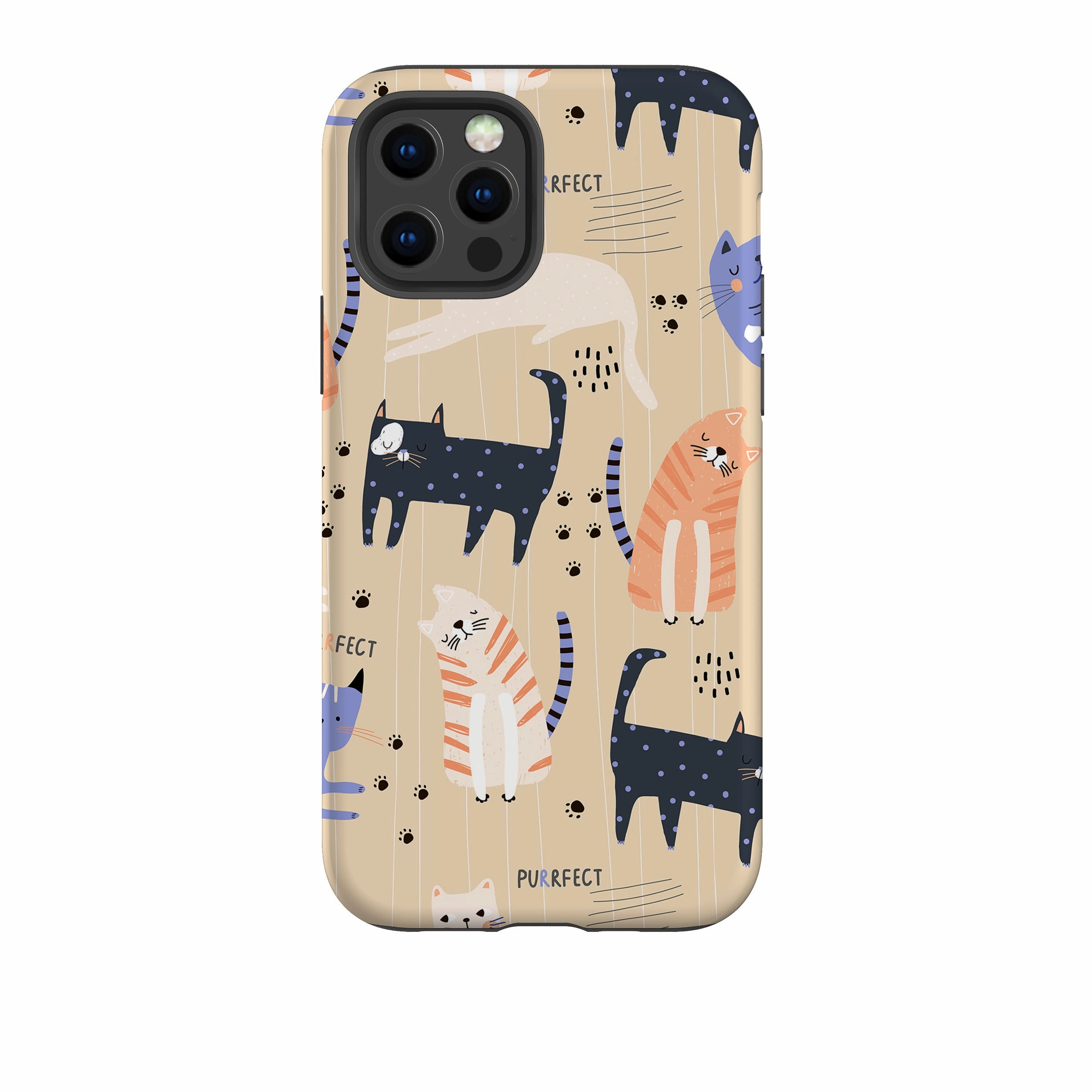 iPhone Tough Case - Purrfect Ergonomic grip