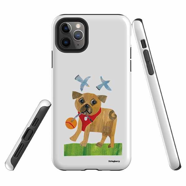 iPhone Tough Case - Days Of Dogs IV By Tracey English Durable Edge Layer Refined Finish
