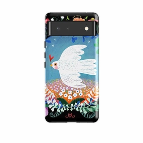 Minimal Cover Google Tough Case -  Peacebird By Mia Underwood