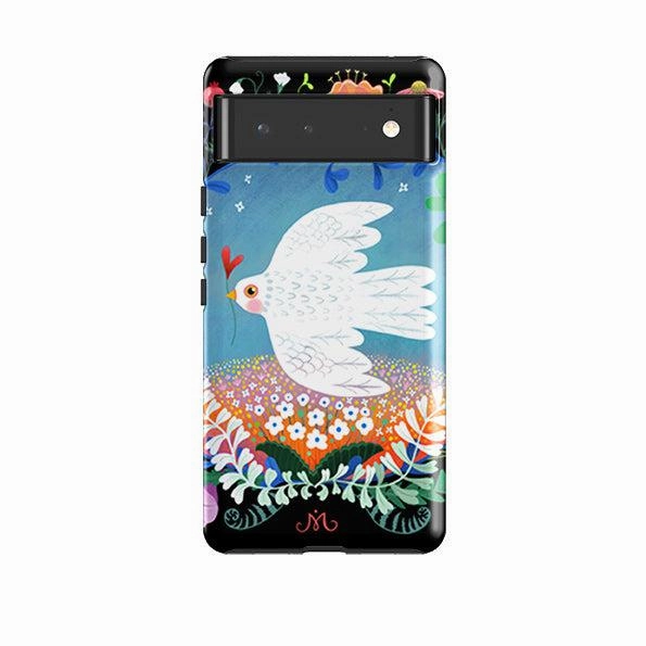 Minimal Cover Google Tough Case -  Peacebird By Mia Underwood