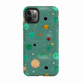 Protective Detailing iPhone Tough Case - Far Far Away Green By Katherine Quinn