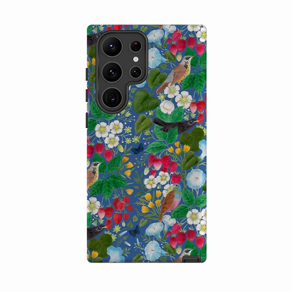 Samsung Tough  Case - Strawberry Thief By Bex Parkin Comfort Edge Durable Edge