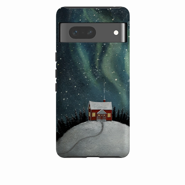 Matte Edge Hybrid Material Google Tough Case -  Northern Light By Maja Lindberg