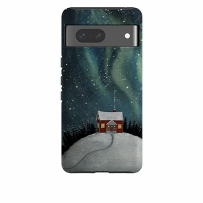 Matte Edge Hybrid Material Google Tough Case -  Northern Light By Maja Lindberg