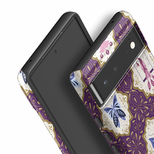 Google Tough Case -  Wingframes Purple By Jenny Zemanek Matte Guard