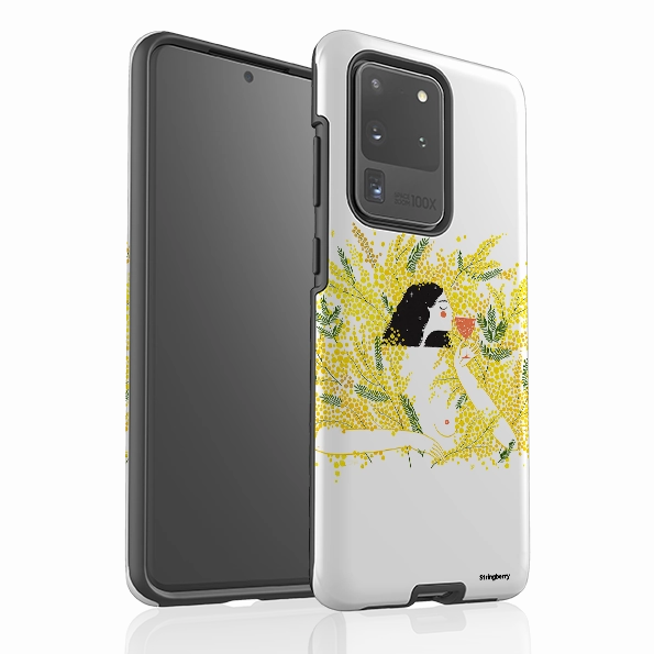 Rugged Detail Layer Sleek Surface Samsung Tough Case - Mimosa By Madalina Andronic