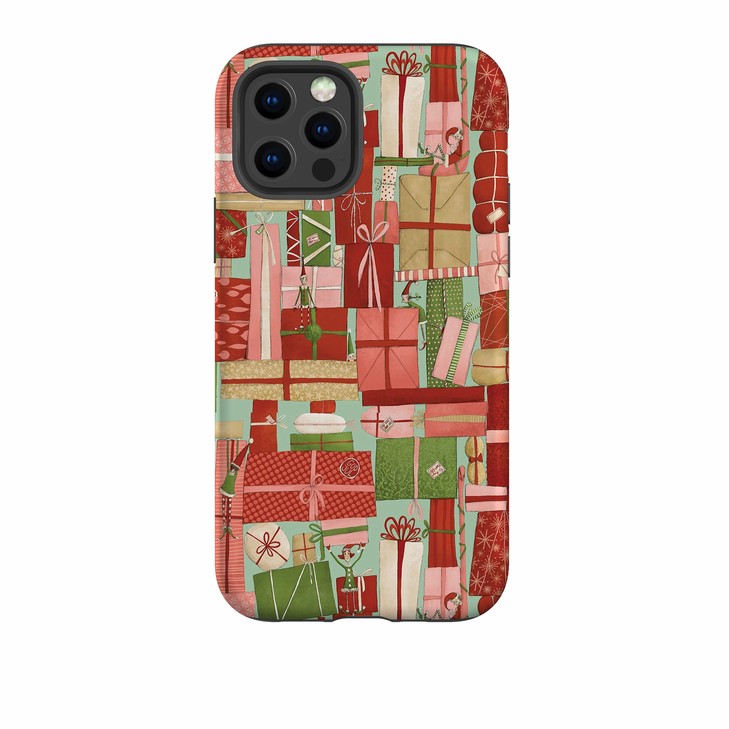 iPhone Tough Case - Santas Helpers By Maja Lindberg Minimal Form Pocket Size