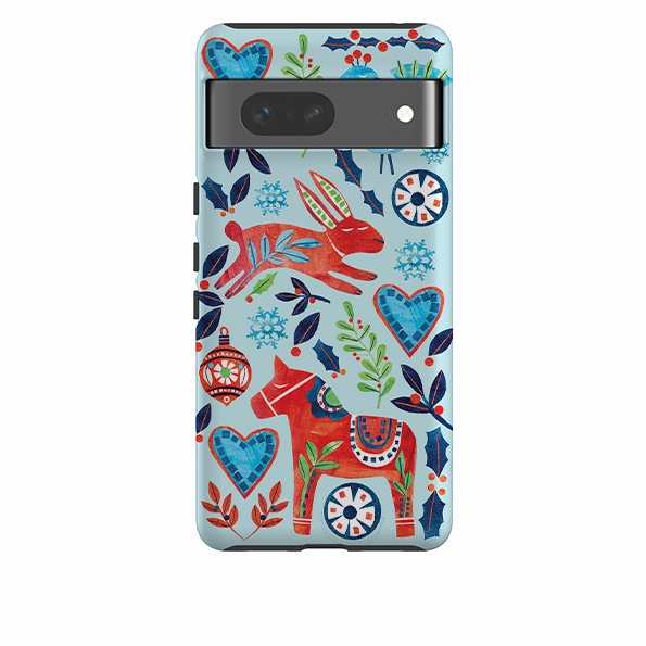 Textured Detail Google Tough Case - Scandi Holidays By Tracey English