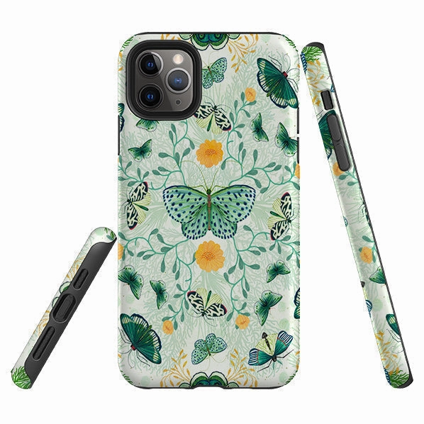 Everyday Style Stylish Cover iPhone Tough Case - Medium Moths 1 By Katherine Quinn