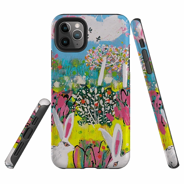 iPhone Tough Case - Bunnies By Claire West Outdoor Adventure Premium Finish