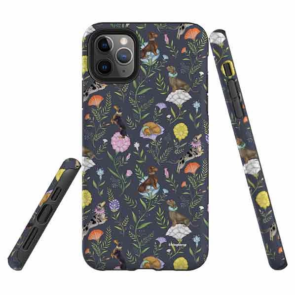 iPhone Tough Case - Doxy Day Afternoon Slate By Catherine Rowe Artistic Design Soft Grip