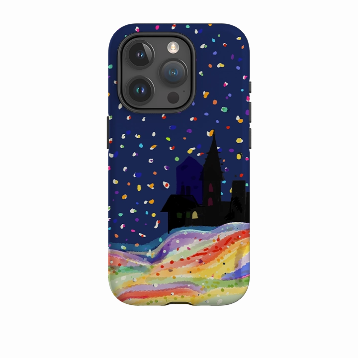 iPhone Tough Case - Rainbow Snow By Sarah Campbell Modern Accessory
