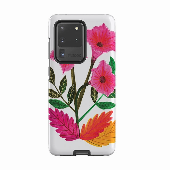 Samsung Tough Case - Trumpet Flowers By Lee Foster Wilson Matte Coating