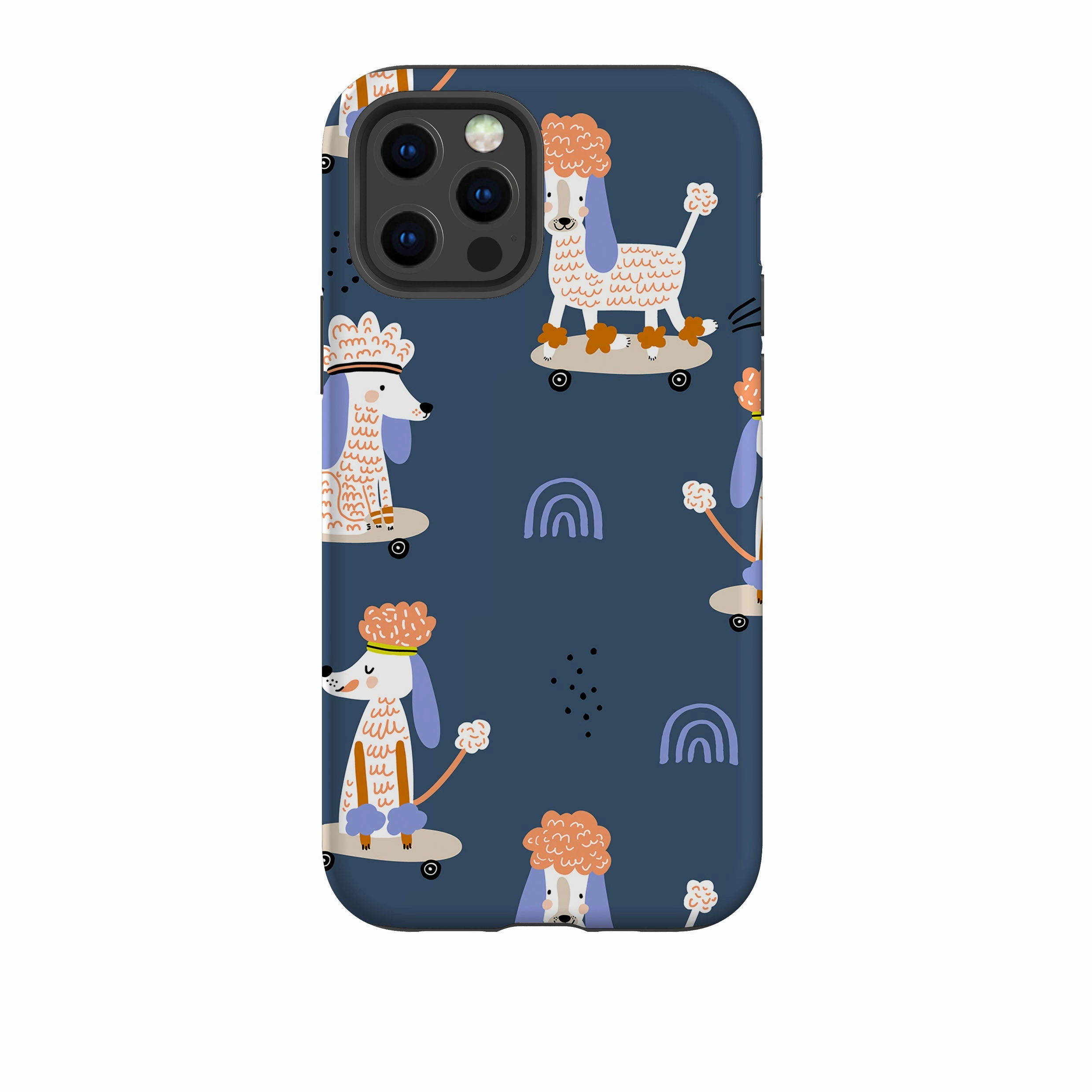iPhone Tough Case - Skater Dogs Drop Defense Versatile Design