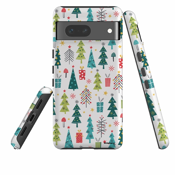 Minimal Build Texture Google Tough Case -  Trees By Ali Brookes